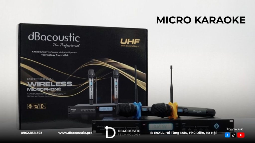Mic karaoke không dây của DB là dòng bán chạy bậc nhất