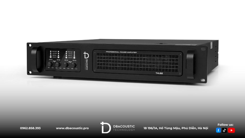 Đẩy công suất Dbacoustic T4.22 sở hữu 3 chế độ