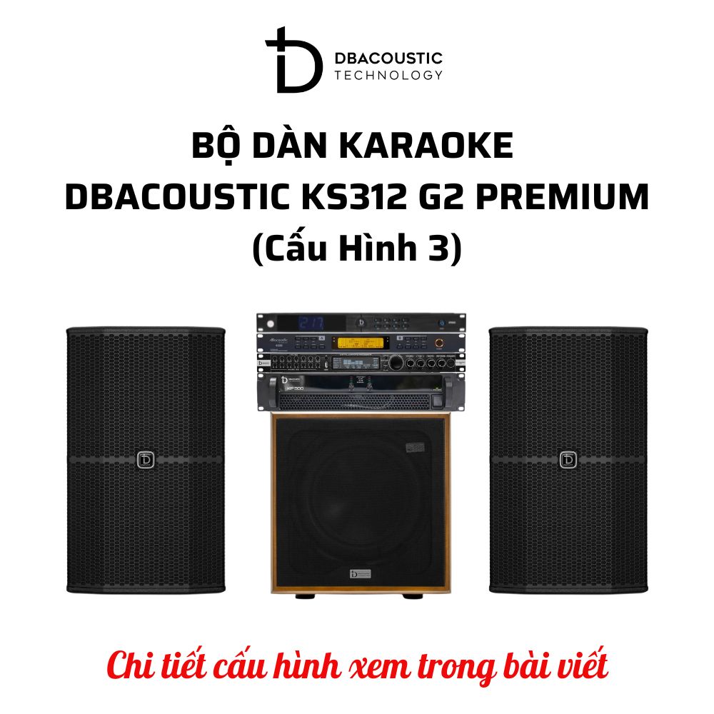 Bộ dàn karaoke DBAcoustic KS312 G2 PREMIUM (6 cấu hình - 6 mức giá, âm siêu hay, hát siêu đỉnh) - Ảnh 4