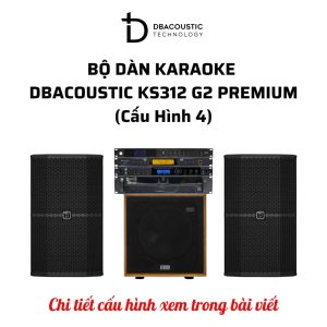 Bộ dàn karaoke DBAcoustic KS312 G2 PREMIUM (6 cấu hình - 6 mức giá, âm siêu hay, hát siêu đỉnh) - Ảnh 5