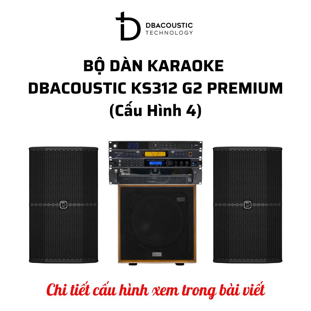 Bộ dàn karaoke DBAcoustic KS312 G2 PREMIUM (6 cấu hình - 6 mức giá, âm siêu hay, hát siêu đỉnh) - Ảnh 5
