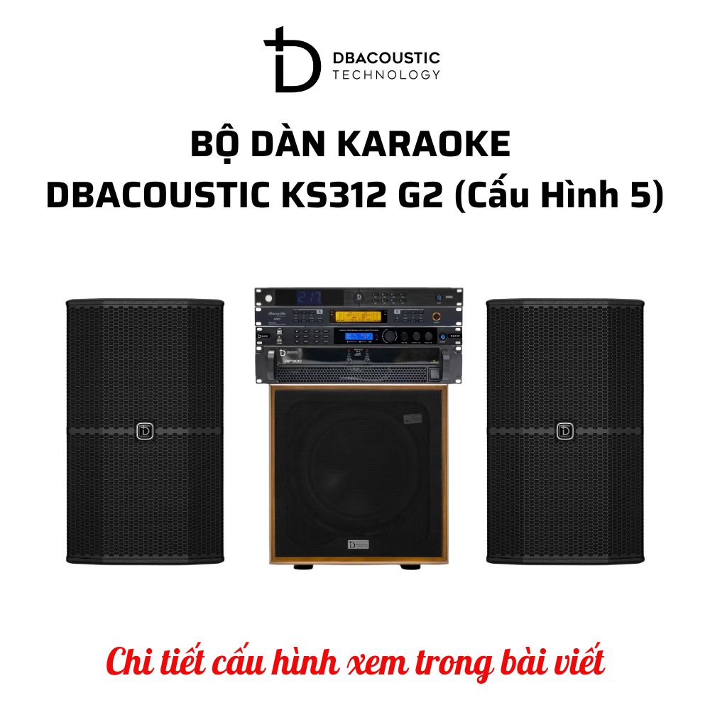 Bộ dàn karaoke DBAcoustic KS312 G2 (6 cấu hình - 6 mức giá, âm siêu hay, hát siêu đỉnh) - Ảnh 6