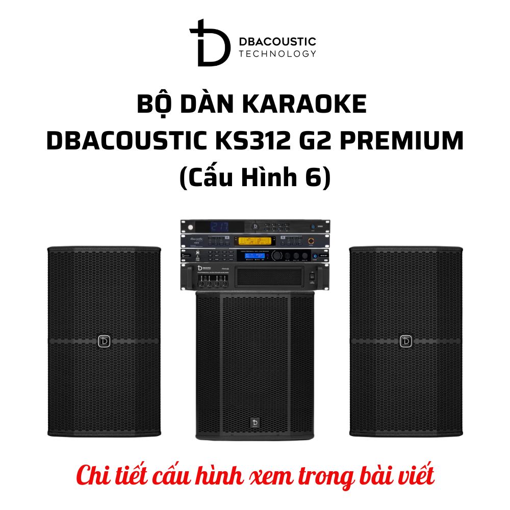 Bộ dàn karaoke DBAcoustic KS312 G2 PREMIUM (6 cấu hình - 6 mức giá, âm siêu hay, hát siêu đỉnh) - Ảnh 7