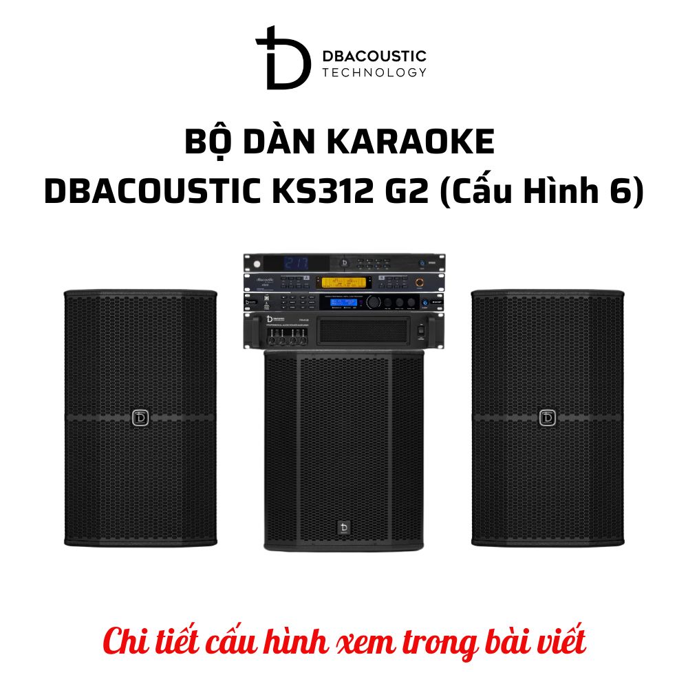 Bộ dàn karaoke DBAcoustic KS312 G2 (6 cấu hình - 6 mức giá, âm siêu hay, hát siêu đỉnh) - Ảnh 7