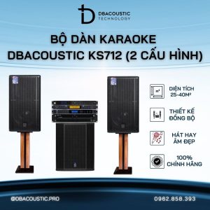Dàn Karaoke DBacoustic KS712 (loa full bass 30, sub rời, tuyệt đỉnh phân khúc)