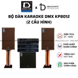 Dàn karaoke DMX KP-8012 (2 cấu hình, loa từ Neodymium, tiếng khoẻ, hát hay miễn chê)