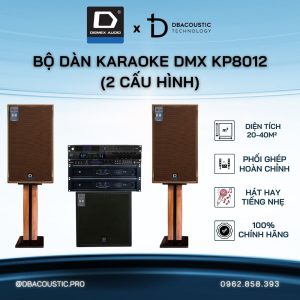 Dàn karaoke DMX KP-8012 (2 cấu hình, loa từ Neodymium, tiếng khoẻ, hát hay miễn chê)
