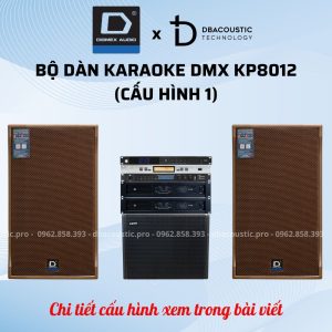 Alternative view of Dàn karaoke DMX KP-8012 (2 cấu hình, loa từ Neodymium, tiếng khoẻ, hát hay miễn chê)