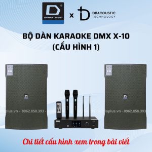 Alternative view of Dàn karaoke DMX X10 (loa full bass 25, gọn gàng, hát dính tiếng hay, chính hãng 100%)