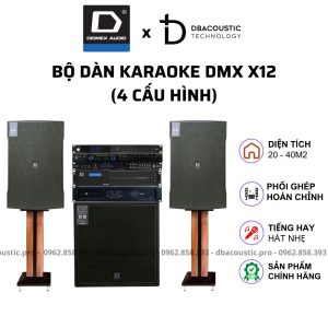 Dàn karaoke DMX X12 (4 cấu hình, công suất khủng, bền đẹp hát hay)