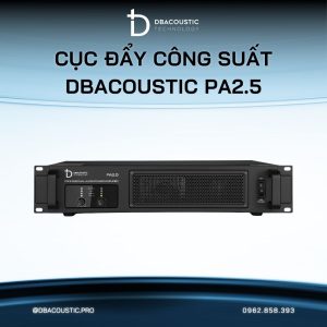 Alternative view of Cục Đẩy Công Suất DBacoustic PA2.5