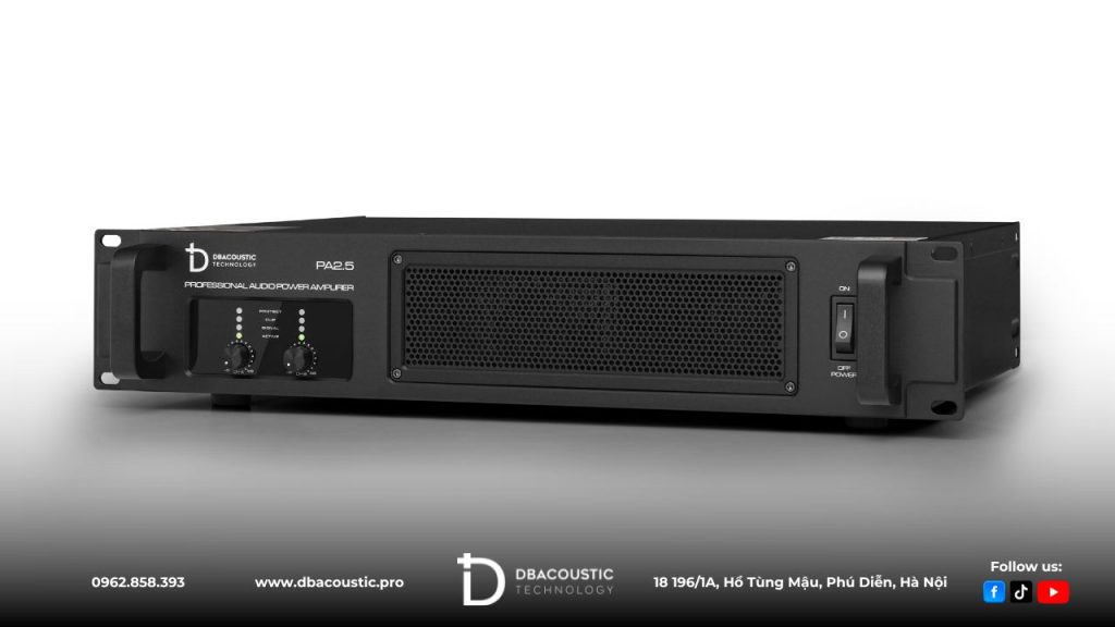 Đẩy công suất DBacoustic PA2.5 là giải pháp hoàn hảo cho nhu cầu đẩy tốt, giá bình dân