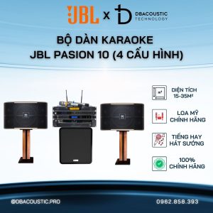Dàn Karaoke JBL PASION 10 (4 cấu hình, loa Mỹ chính hãng, tiếng cực hay, hát cực bay)