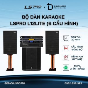 Dàn Karaoke LSPRO L12LITE (6 cấu hình, loa full 30, sub khoẻ tiếng hay, hát rất nhẹ)