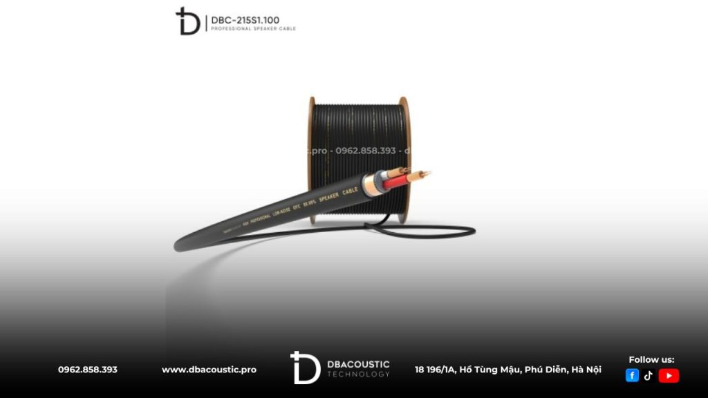 Dây loa DBacoustic DBC-215S1.100 có thể ứng dụng trong rất nhiều trường hợp