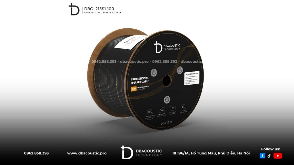 Dây loa DBacoustic DBC-215S1.100 sở hữu công nghệ độc quyền rất ấn tượng