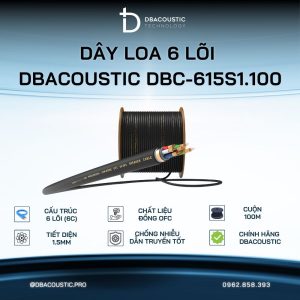 Dây Loa dBacoustic DBC-615S1.100 (6 lõi tiết diện 1.5mm, đồng OFC nguyên chất, công nghệ độc quyền)