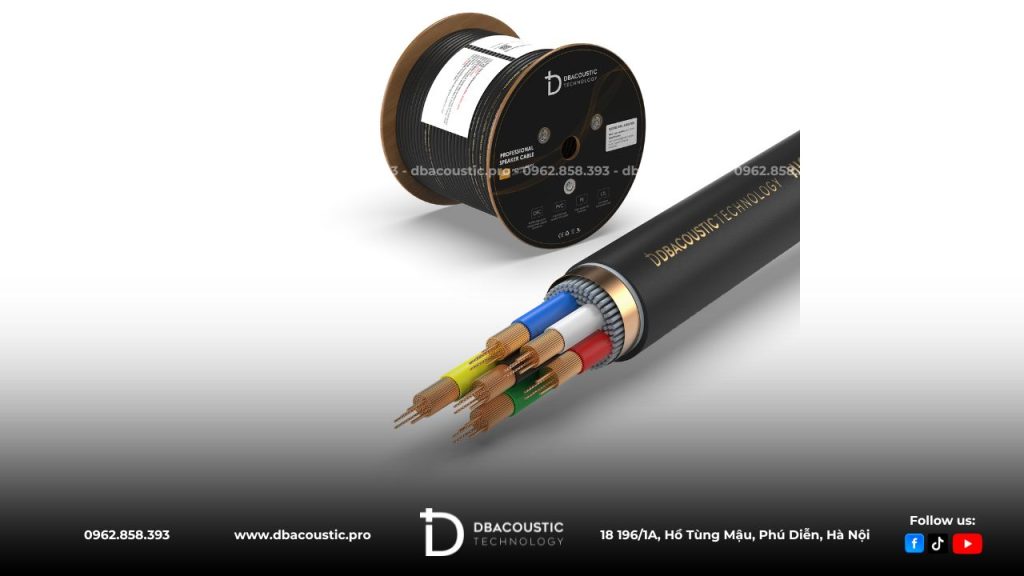 Dây Loa DBAcoustic DBC-615S1.100 trang bị lõi 3 sợi đồng OFC nguyên chất