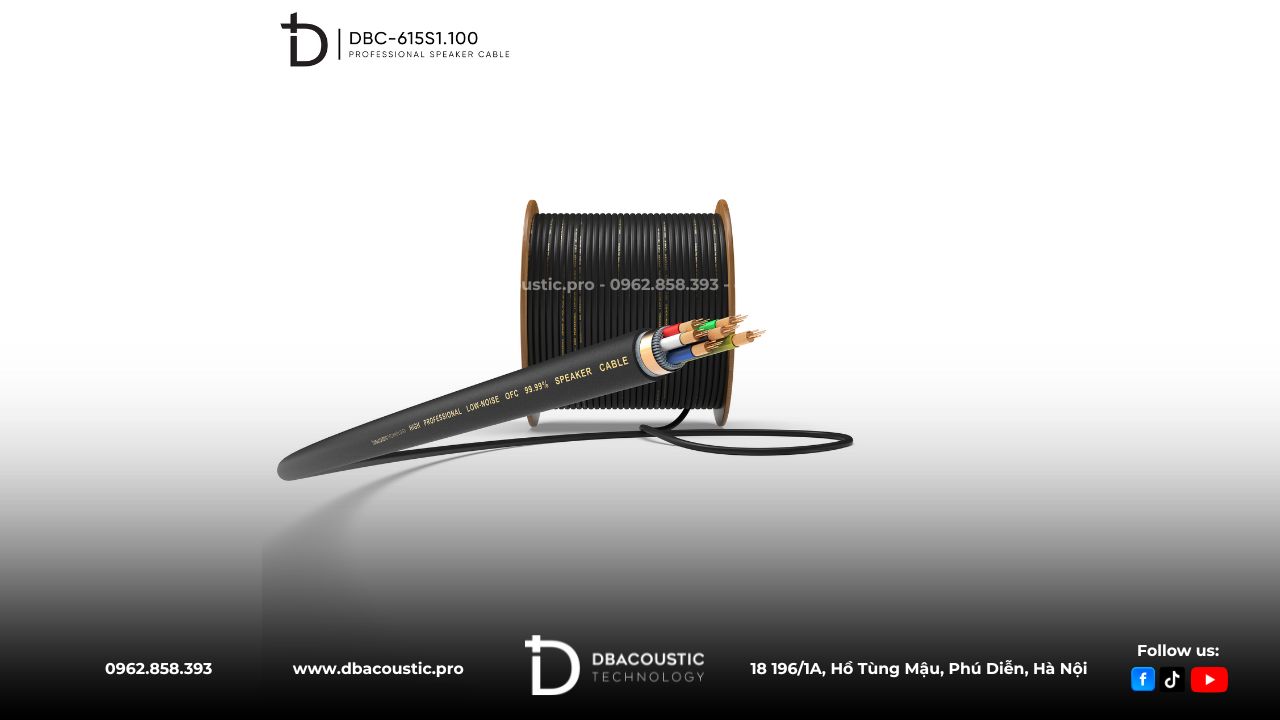 Dây Loa DBAcoustic DBC-615S1.100 sở hữu những đặc tính ưu việt