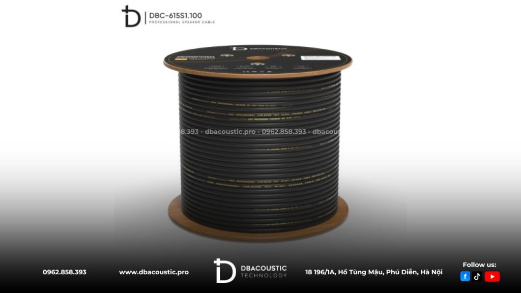 Tính ứng dụng thực tiễn của Dây Loa DBAcoustic DBC-615S1.100 là rất cao