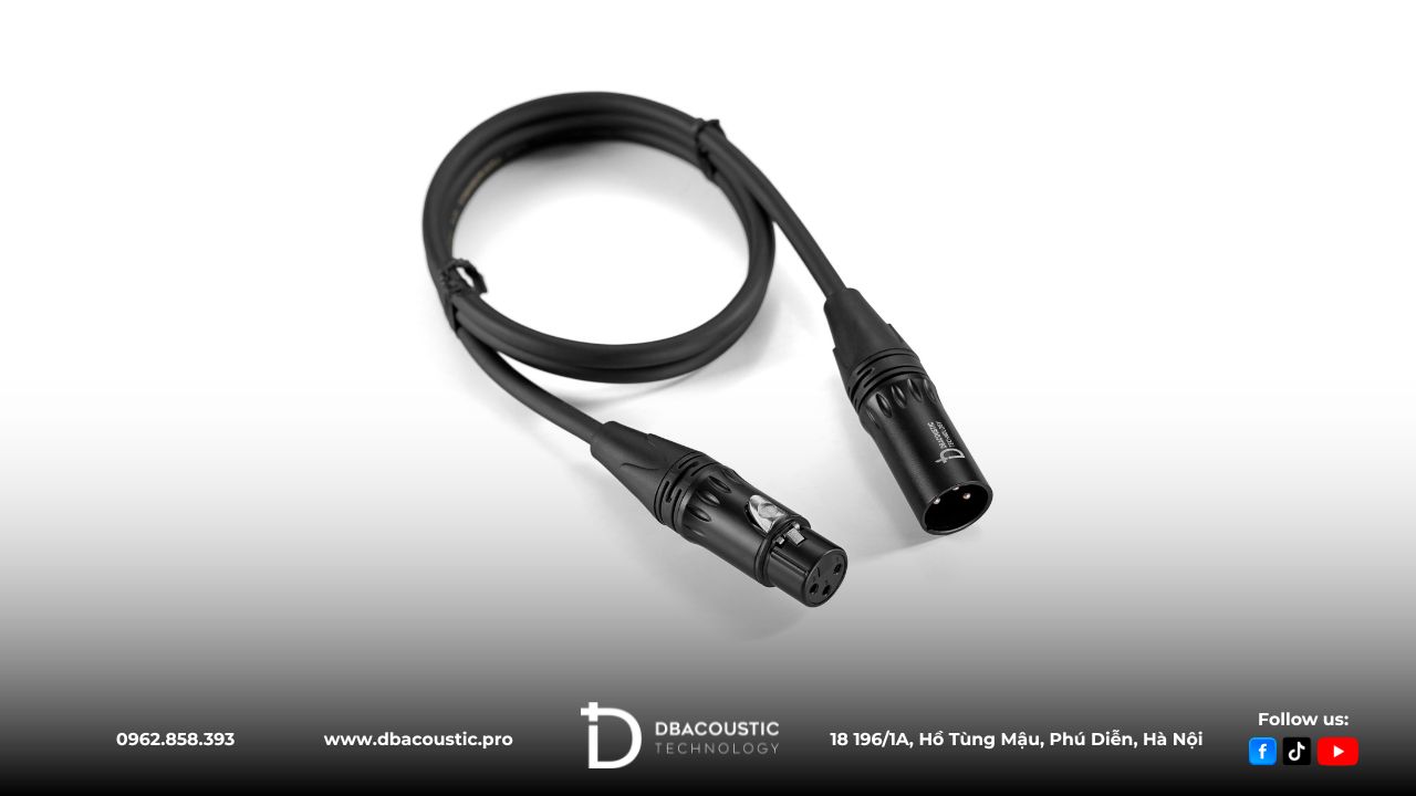 Dây Canon XLR DBJ-10C được ứng dụng cho các dàn karaoke gia đình, phòng hát kinh doanh