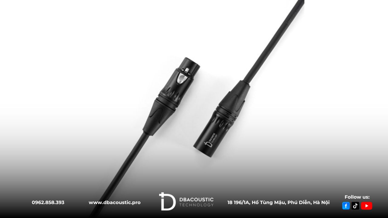 Dây Canon XLR DBJ-10C cho khả năng kết nối ổn định, bền bỉ