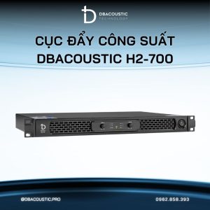 Alternative view of Cục đẩy công suất DBacoustic H2-700 (2 kênh, công suất 700W, siêu gọn nhẹ, khỏe miễn bàn)