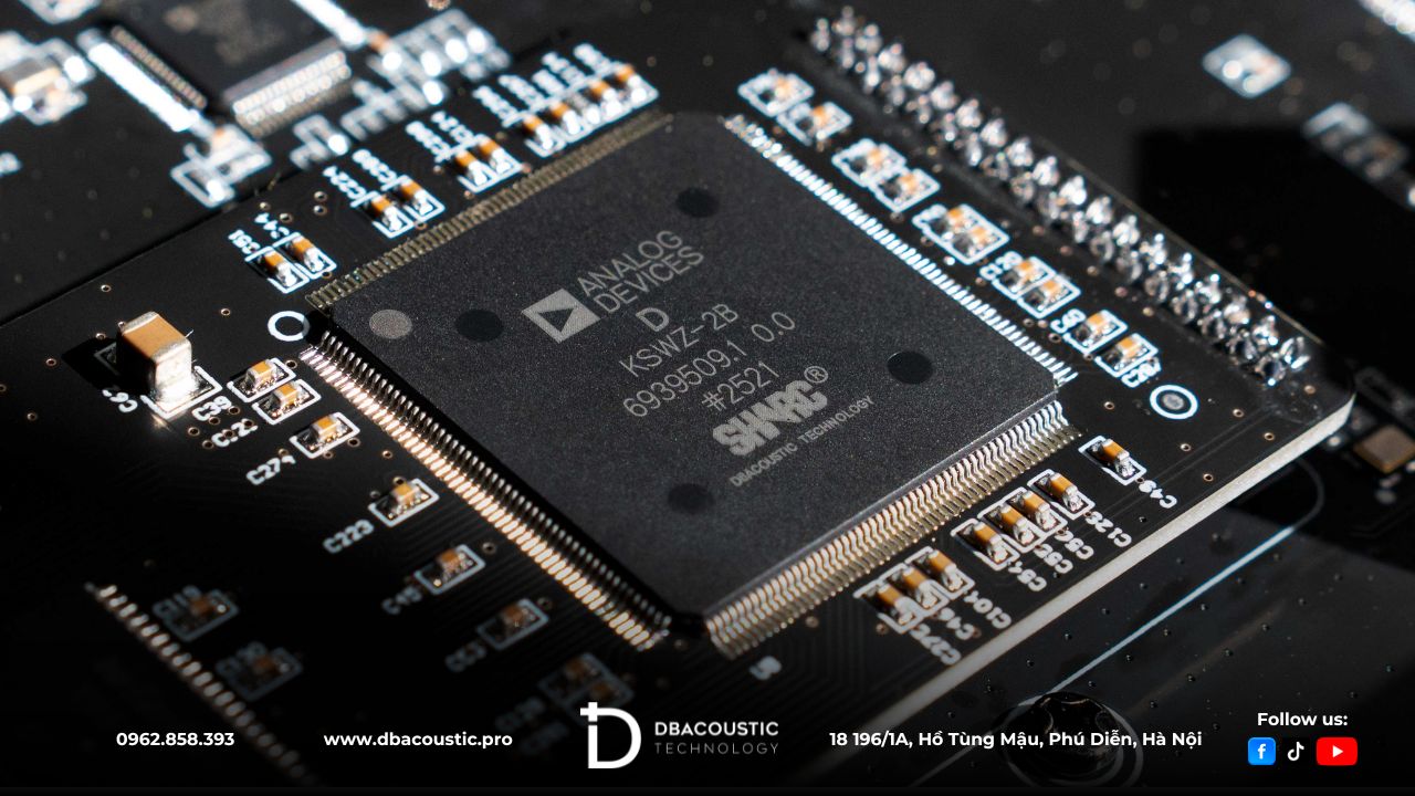 Vang số DBacoustic D600 PRO sử dụng chip xử lý DSP