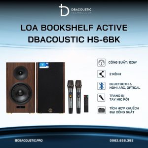 Loa bookshelf karaoke DBACOUSTIC HS-6BK