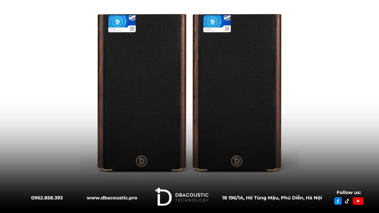 Loa Bookshelf Actice DBacoustic HS-6BK sở hữu ngoại hình ấn tượng.