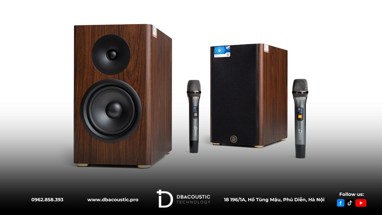 Loa Bookshelf Active DBacoustic HS-6BK sở hữu 2 đường tiếng.