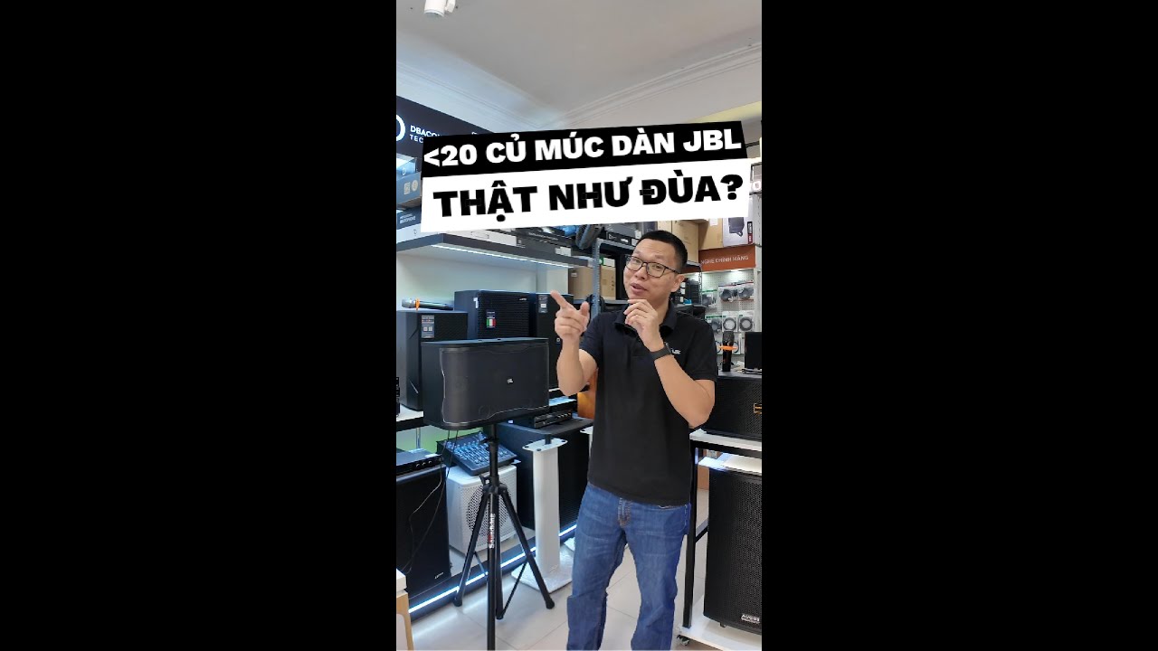 Dàn karaoke JBL RM210 chính hãng 100% tiếng mềm cực hay giá dưới 20 triệu đồng