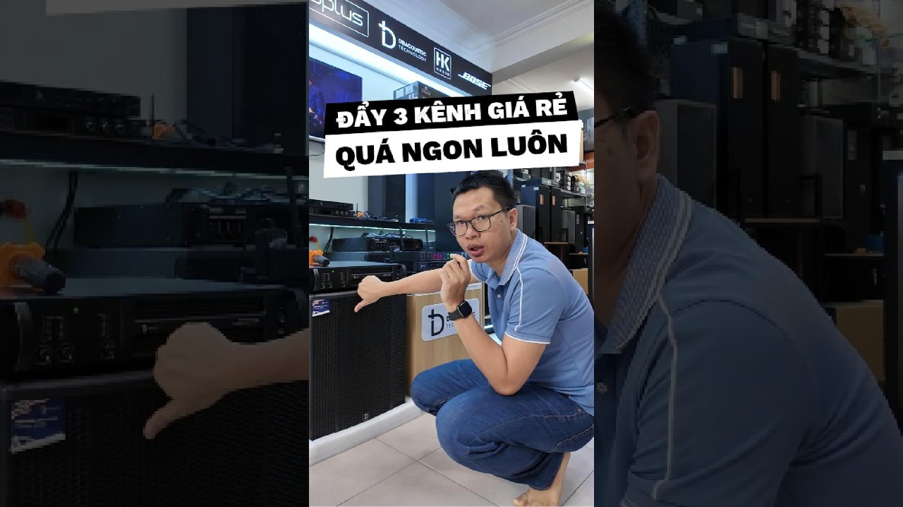 Đẩy công suất 3 kênh DBACOUSTIC EA3106 PREMIUM, chuyên dụng cho dà karaoke sub hơi gia đình